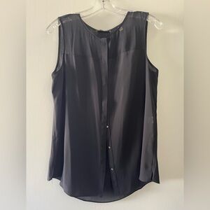 T Tahari Sleeveless Black Shell Top NWT Size M